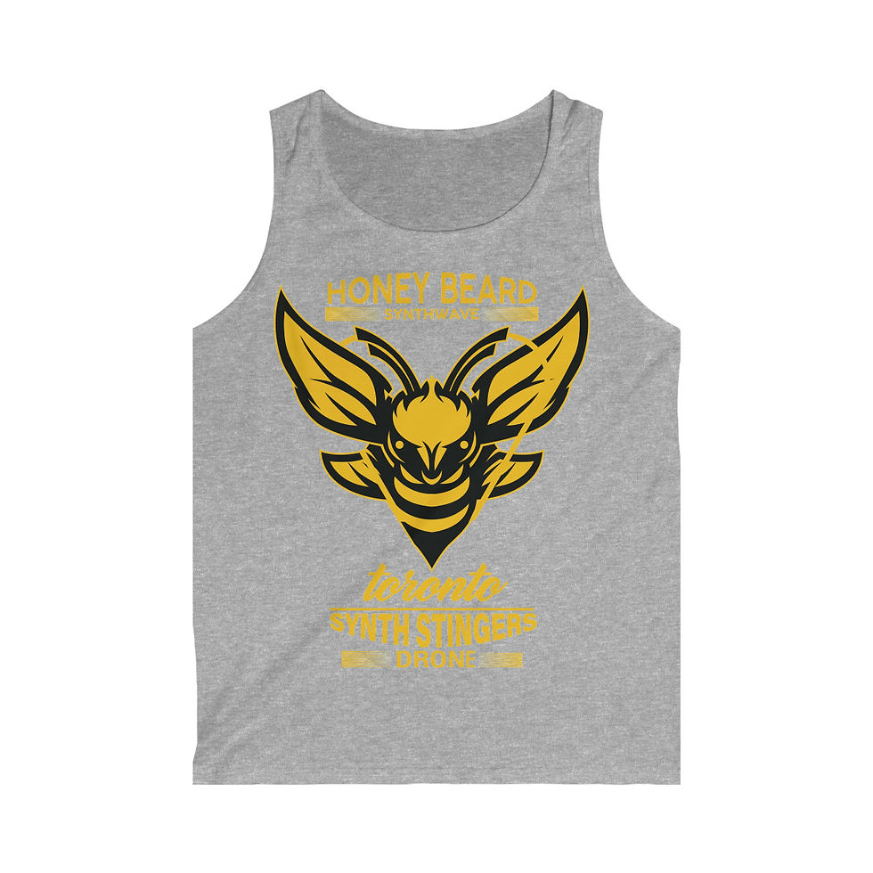 Thumbnail: Synth Stingers - Honey Beard - Men's Softstyle Tank Top