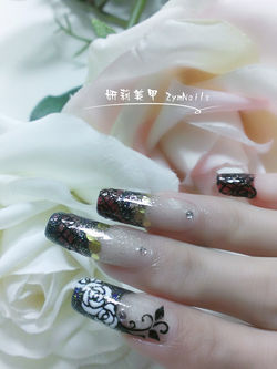 水晶指甲作品02