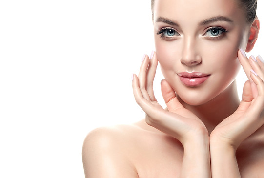 Beautiful Young Woman with Clean Fresh S