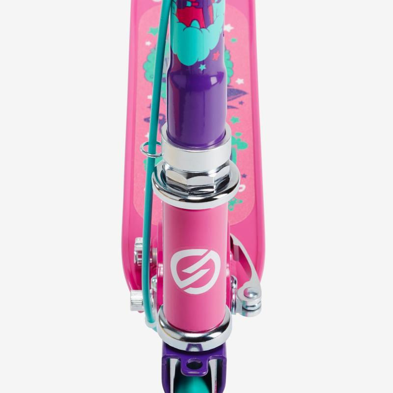 Миниатюра: САМОКАТ детский PLAY 5 с ручным тормозом OXELO розовый