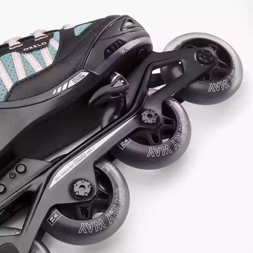 Миниатюра: детские РОЛИКИ раздвижные FIT 5 OXELO  хаки