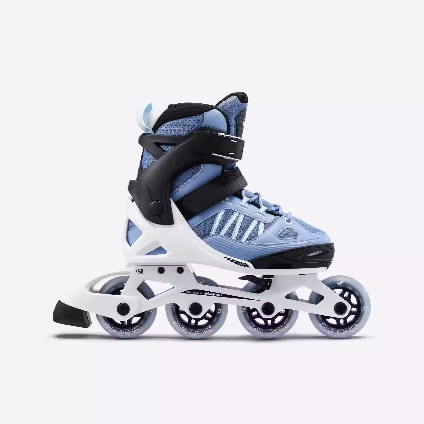 детские РОЛИКИ раздвижные FIT 5 OXELO сине-белые