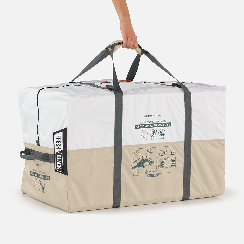 Миниатюра: Надувная палатка с 4 спальнями Quechua Air Seconds 8.4 Fresh&amp;Black 8-м