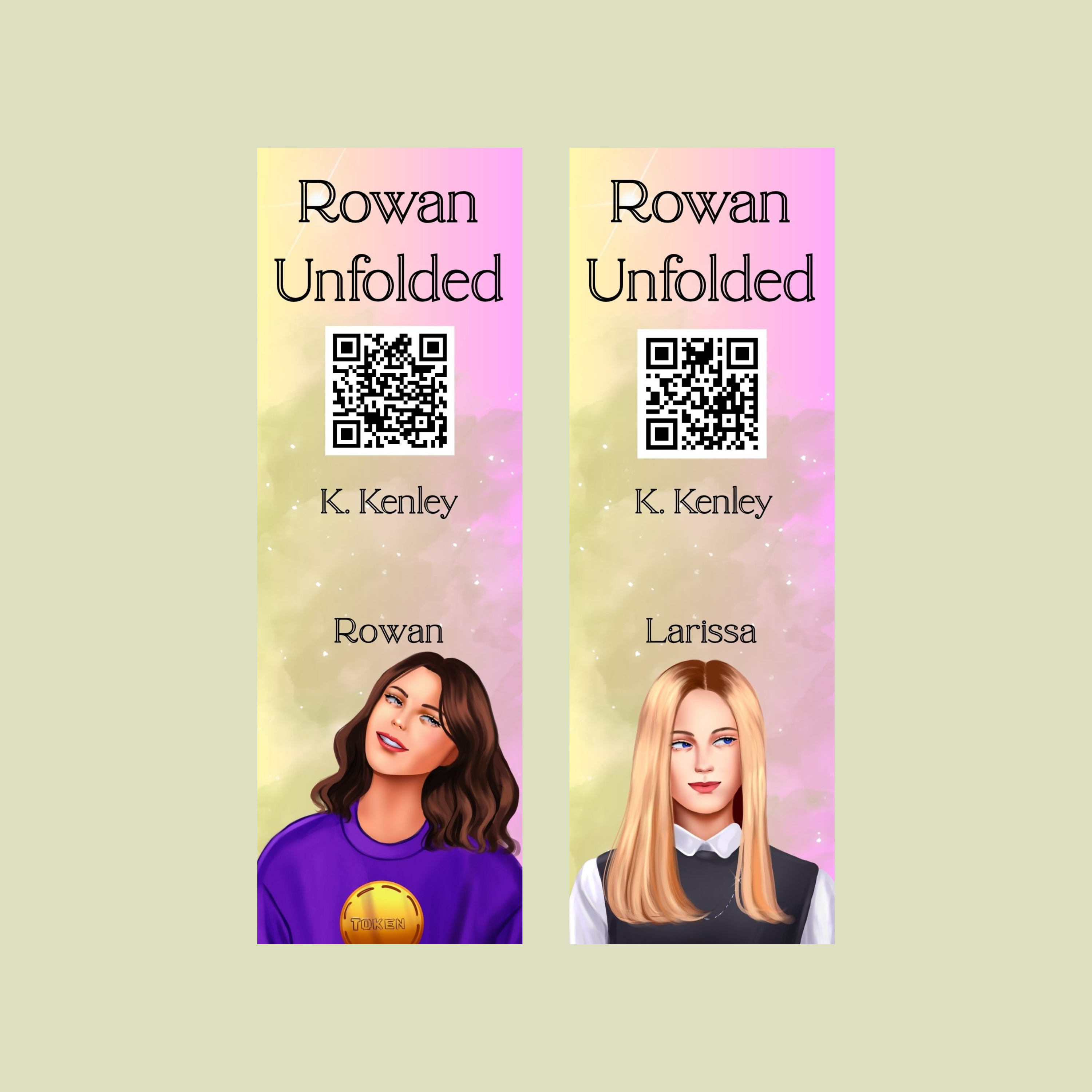 Rowan Unfolded Bookmark
