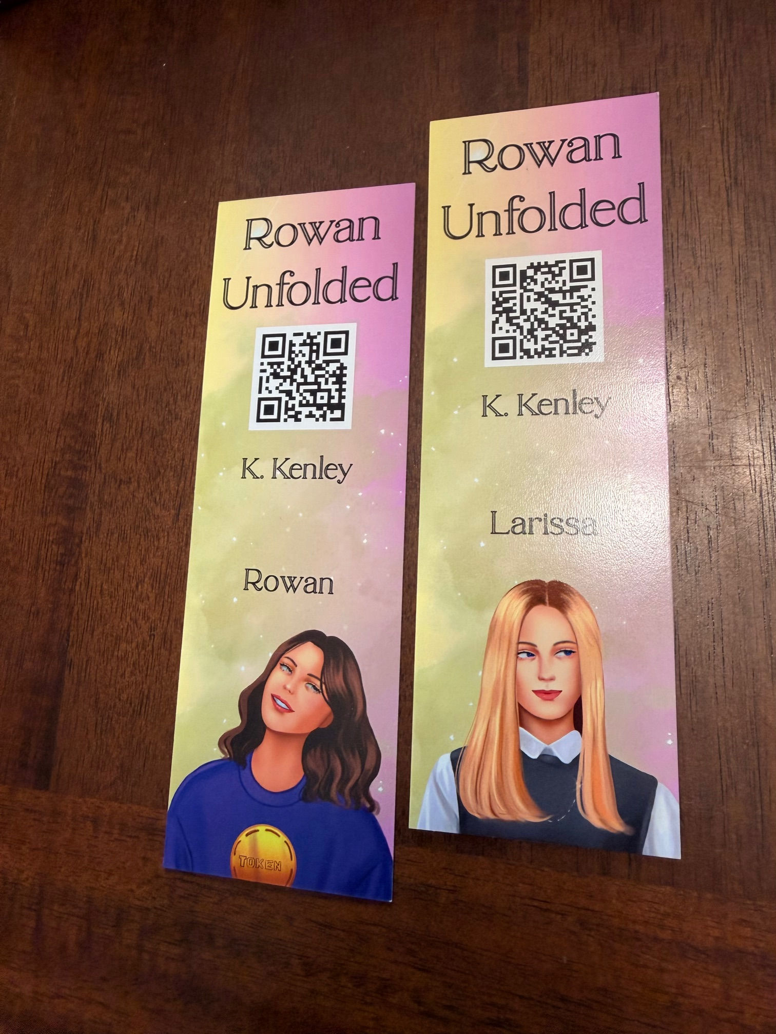 Rowan Unfolded Bookmark