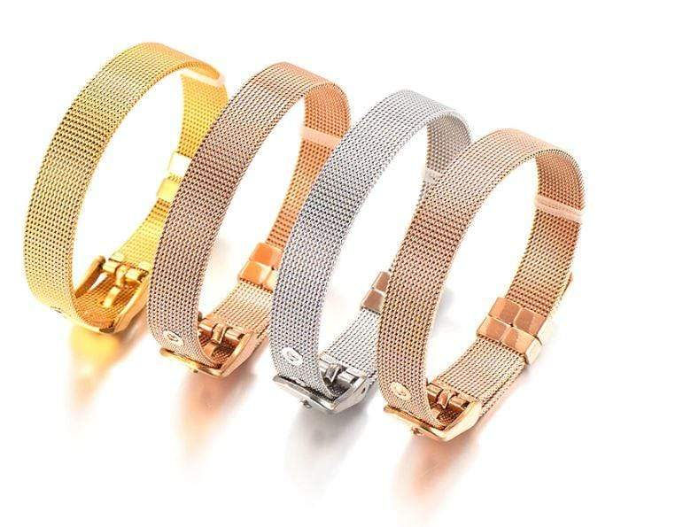 Thumbnail: Stainless Steel Slider Bracelet -Silver