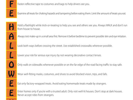Halloween Safety Tips
