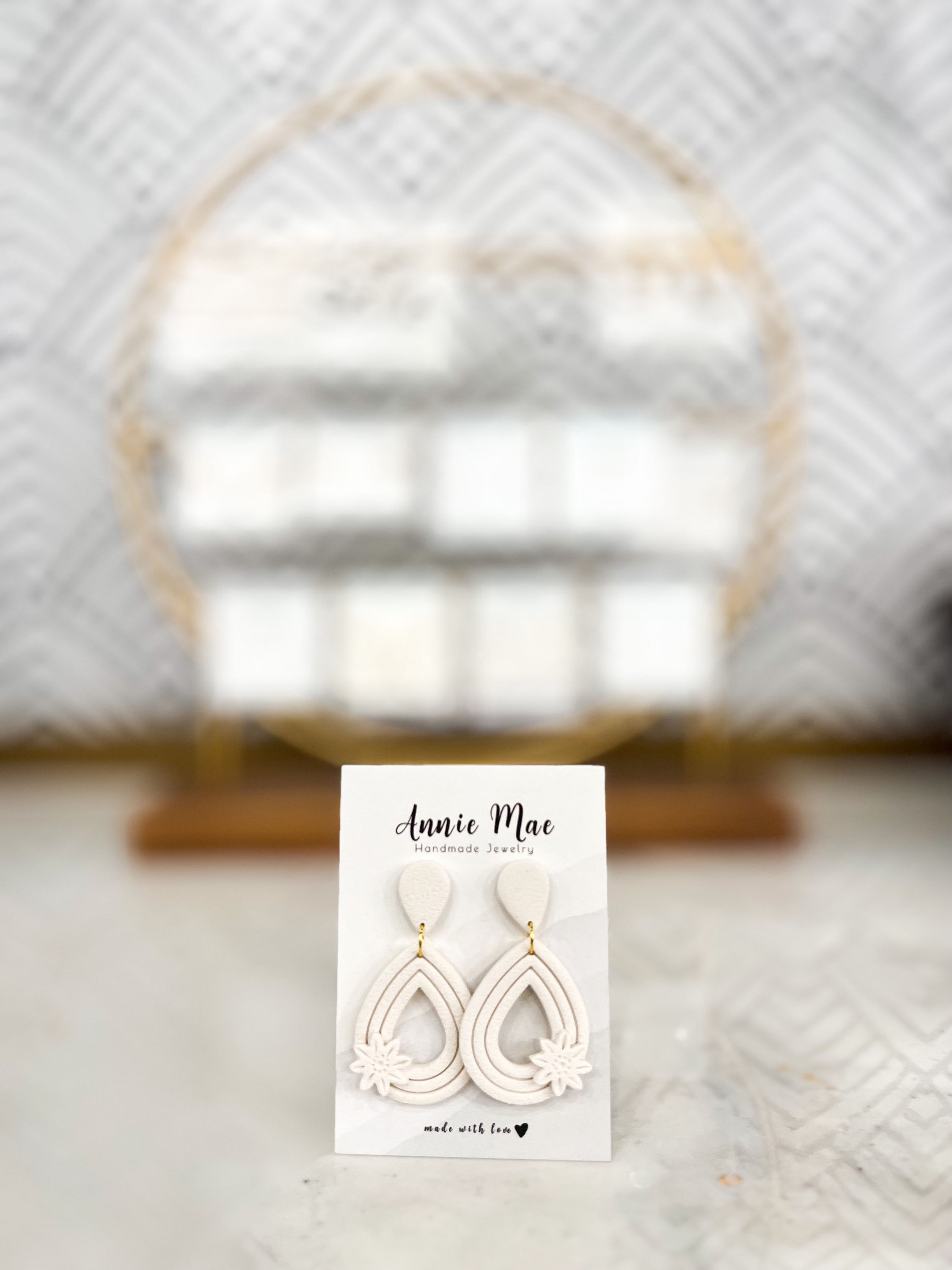 Harper Tear Drop White Star