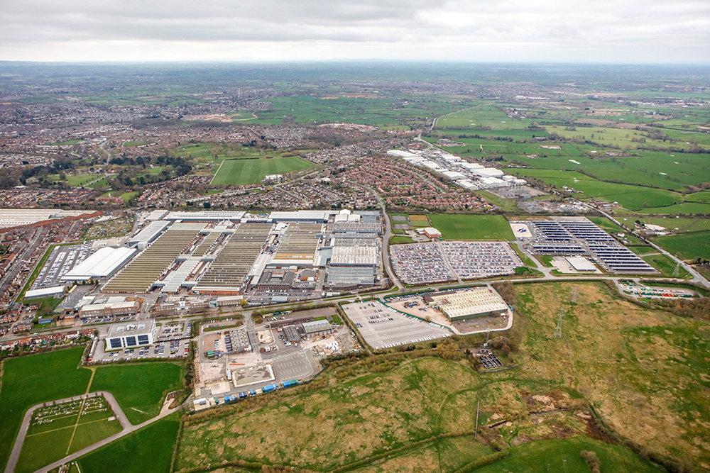 Bentley Motors Ltd Head Office, Ariel View Bentley Motors Ltd Head Office, Ariel View