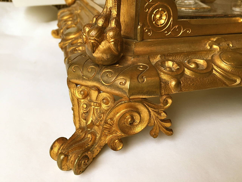Thumbnail: "Mantalus" French Gilt Bronze Tantalus Set
