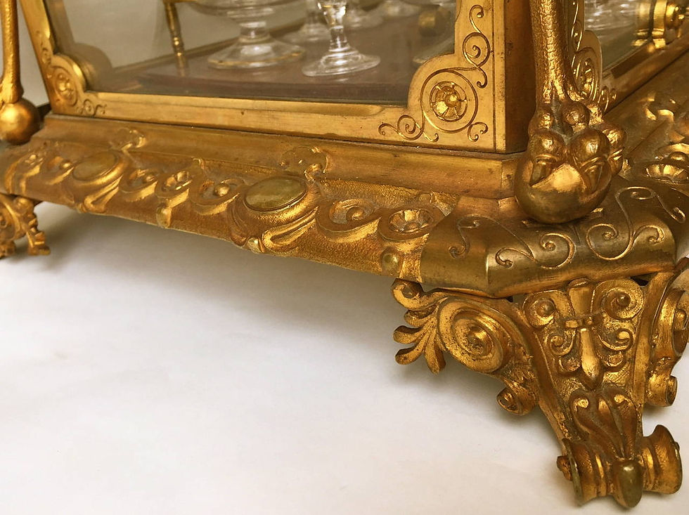 Thumbnail: "Mantalus" French Gilt Bronze Tantalus Set