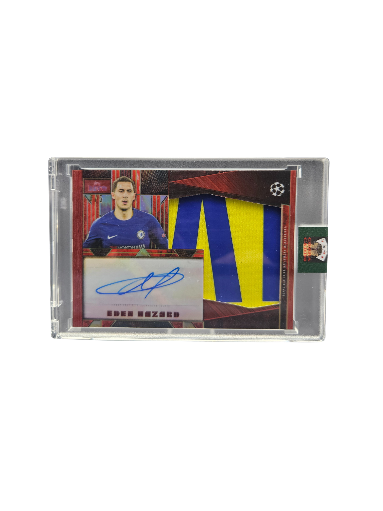 Topps Deco UCC 25/26 Eden Hazard Auto Patch /5 Chelsea London