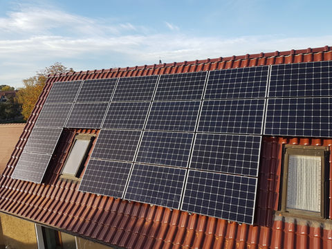 Beispiel PV-Anbringung Dach