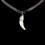 Thumbnail: coyote tooth silver necklace handmade real coyote tooth, rugged, refined, wilderness