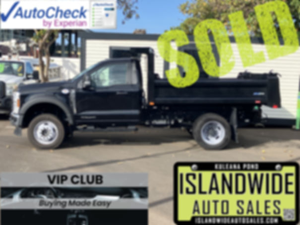 SOLD VIP CLUB 2024 FORD F-550 4WD 9FT HEAVY DUTY DUMP TRUCK DIESEL