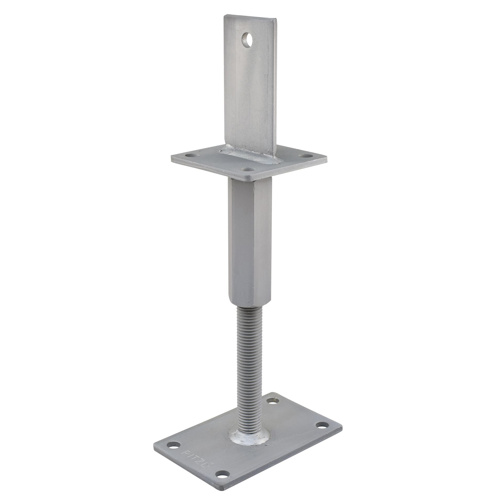 Pfostenträger PTP easy Rechts/Links Gewinde, Verstellbereich 277 - 342 mm, zinip