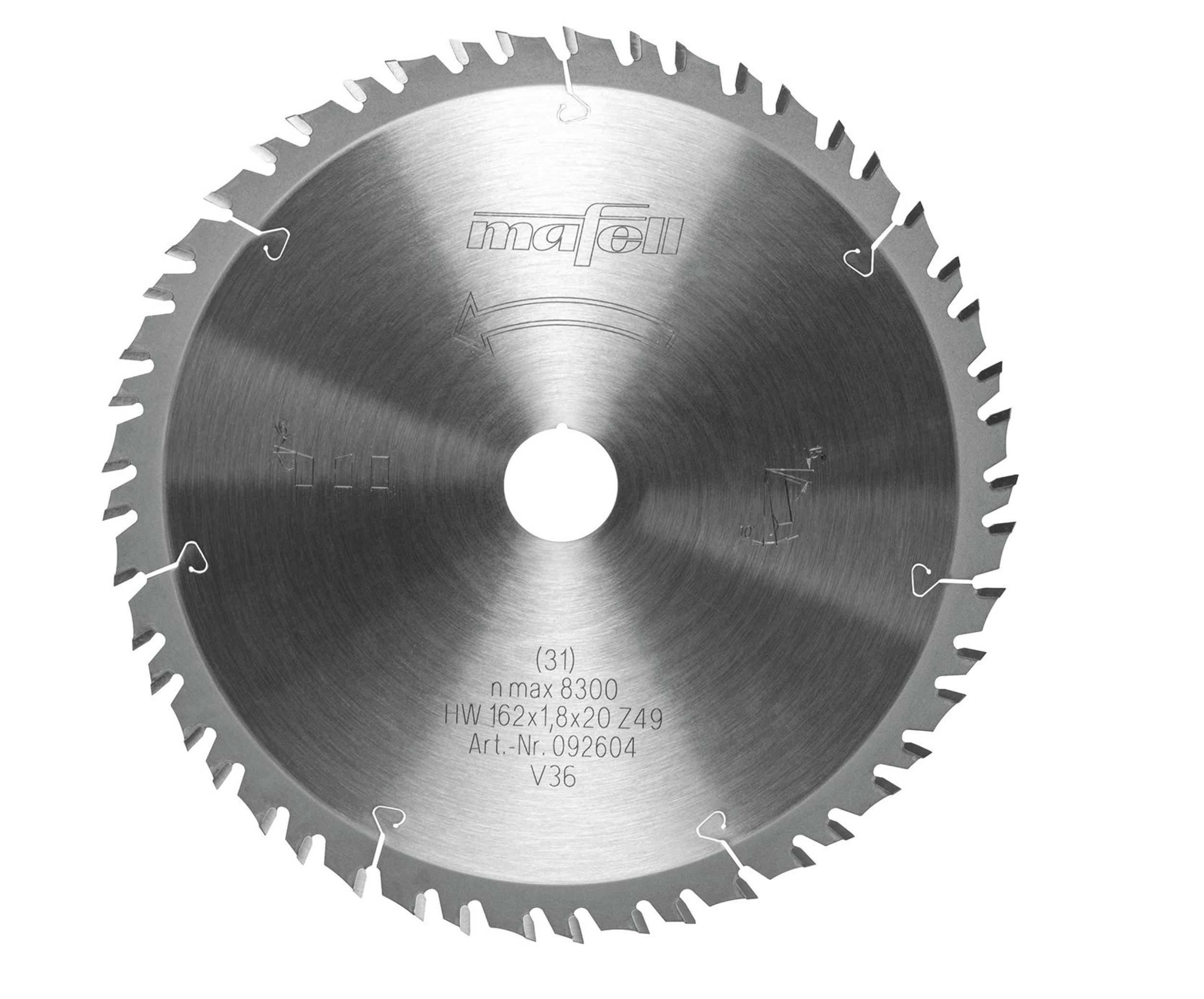 Sägeblatt KSB-WF162 GT, HW, 162 x 1,8 x 20mm, Z49-7, 3WZ/FZ