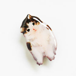 ねこのブローチ