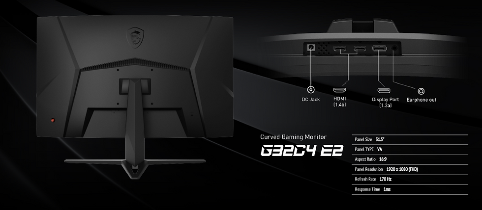 縮圖：MSI G32C4 E2 32吋電競曲面螢幕