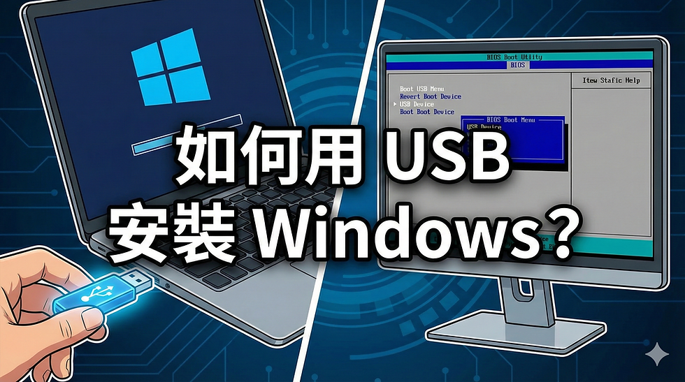 如何用 USB 安裝 Windows?一步步教你做可開機安裝盤|影龍電腦