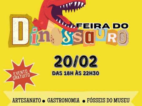 Feira do Dinossauro no Museu acontece nesta sexta-feira