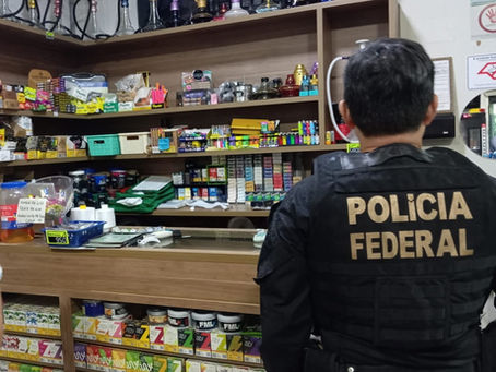 PF realiza operação contra o comércio de cigarros eletrônicos