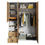 Thumbnail: Masi Natural Hickory Double Wardrobe with Shelves