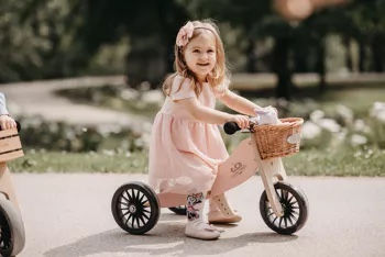 Wooden balance bike 2 in 1 Tiny Tot Plus Rose Bramble Me