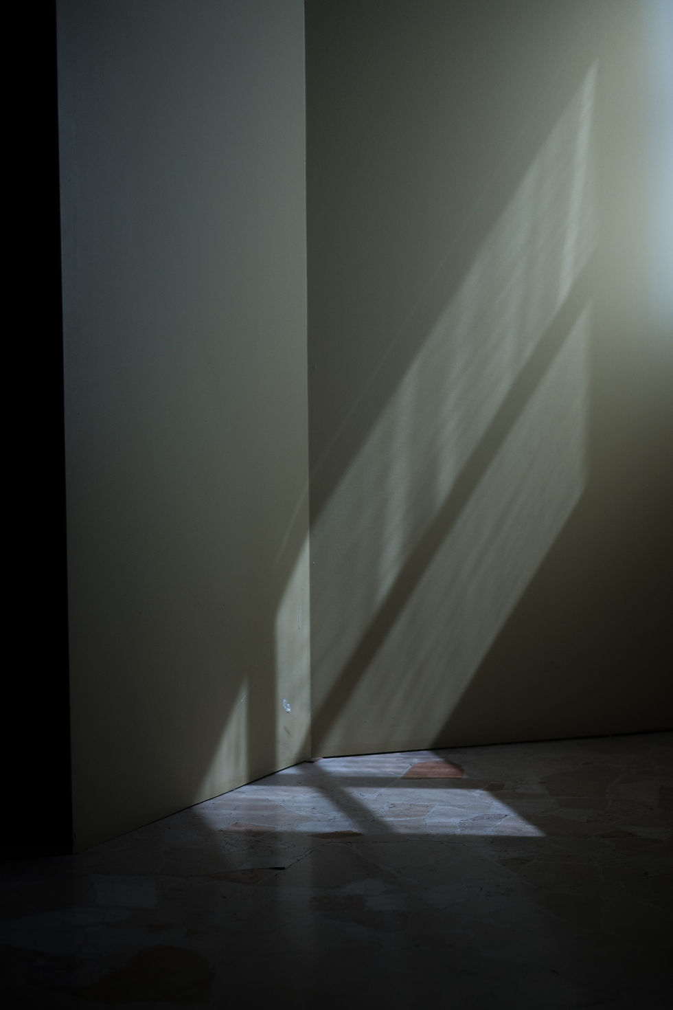 Shadow on wall of new home renovated by Maloney Homes