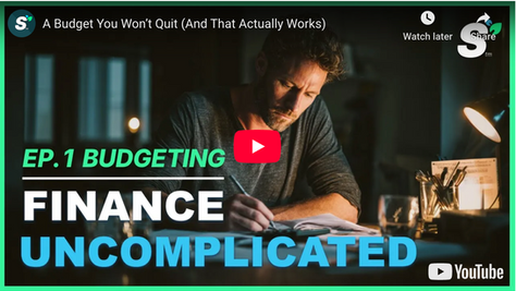 For your budget video alt text, use: "Financial advisor explains simple budgeting system that works for any income level