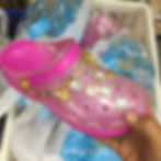 Miniatura: Women's Clog Clear Transparent Jelly Shoes Blue Pink Eva Clearing Clogs