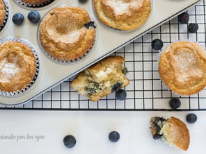 muffins de arándanos