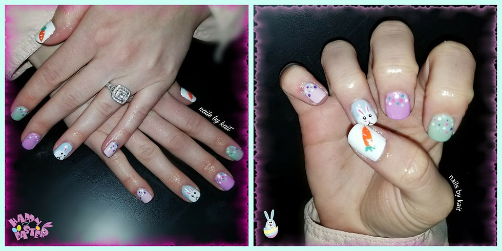 easter bunny nails kait