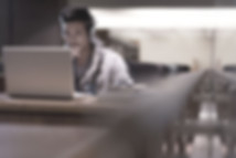 Student in Library