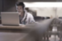 Student in Library