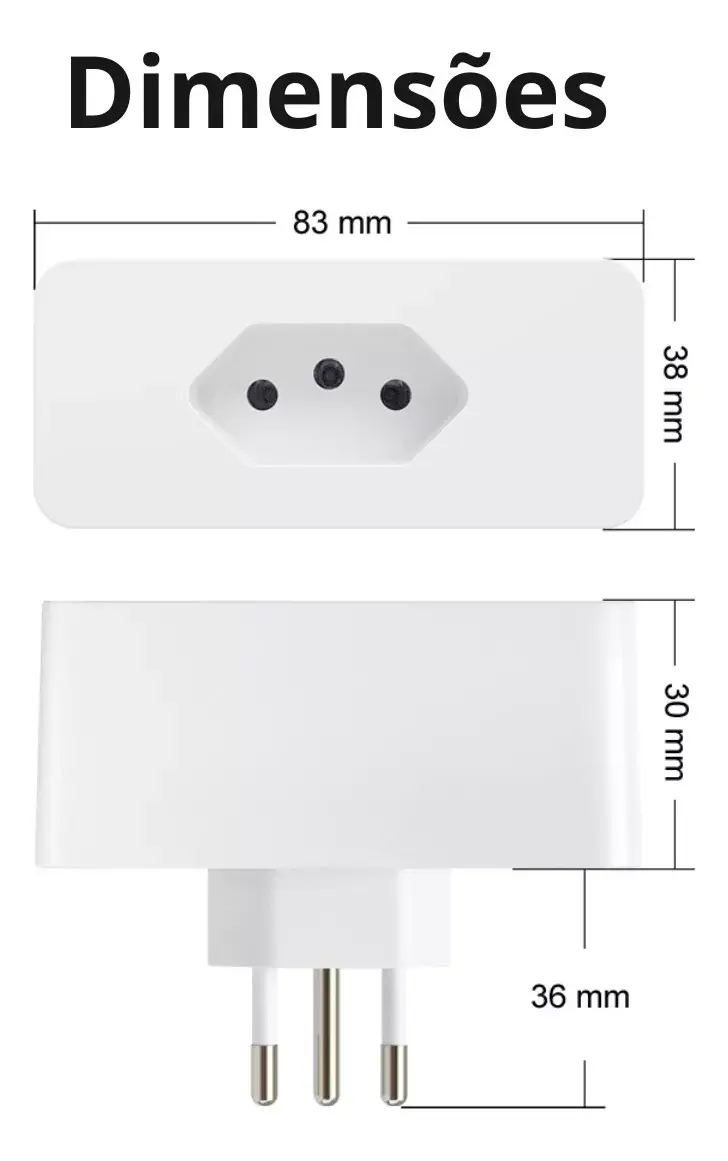 Miniatura: Tomada Inteligente Wi-fi (Alexa e goocle assistente)
