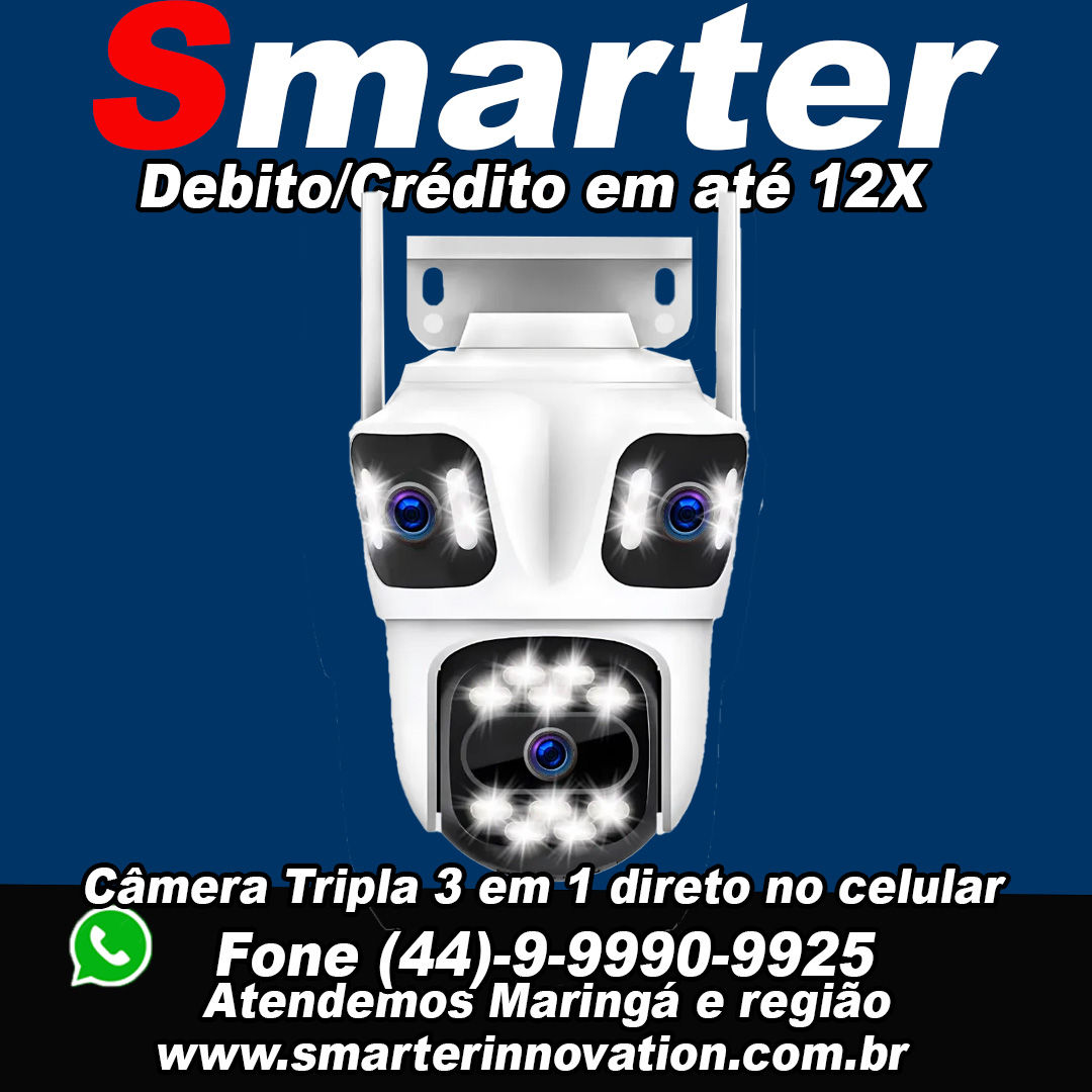 Câmera3em1 (duas lentes fixas 1 lente móvel)