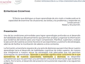 "Estrategias Cognitivas"
