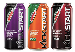Mtn Dew Kickstart 12oz & 16oz