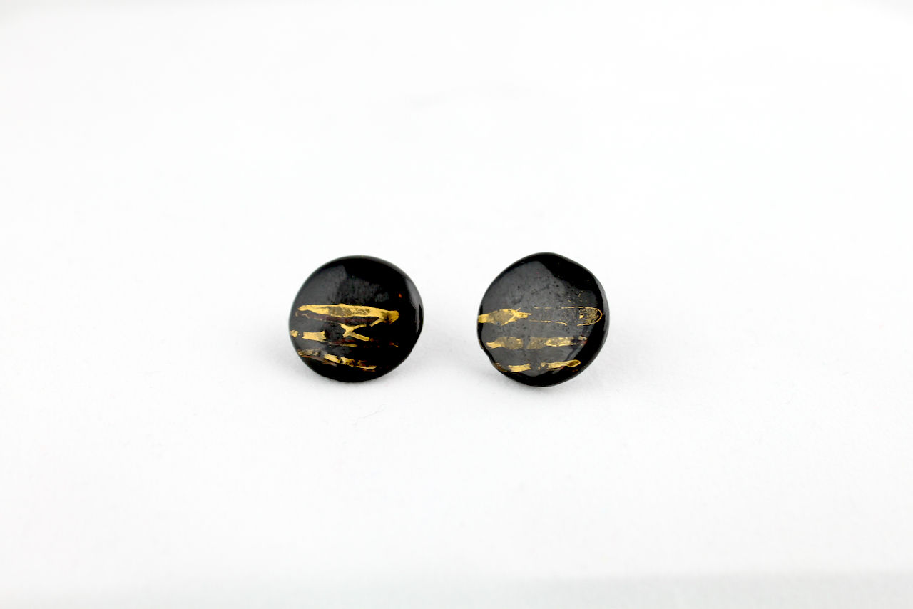 Black Gold Earrings N°14- "Ambiguous” Collection