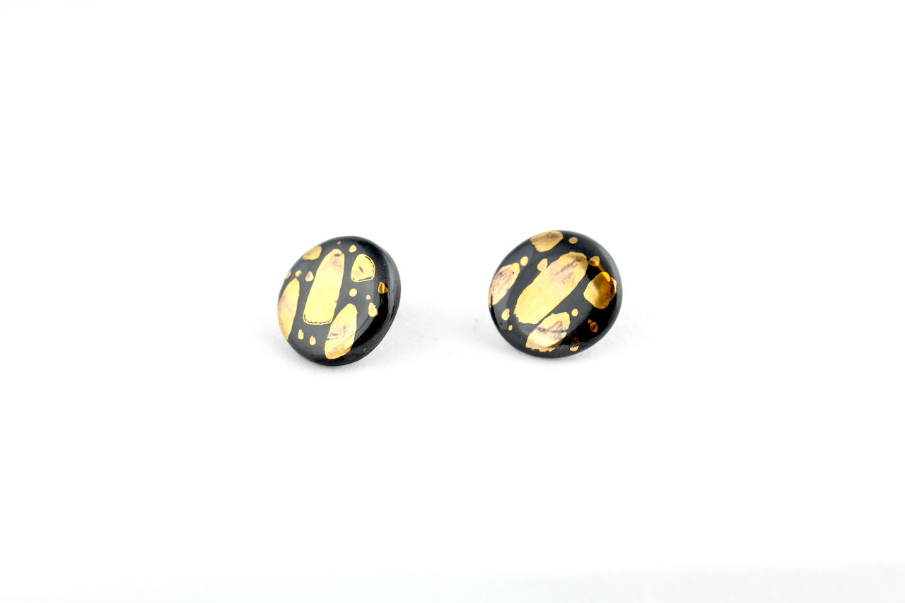 Black Gold Earrings N°2- "Ambiguous” Collection