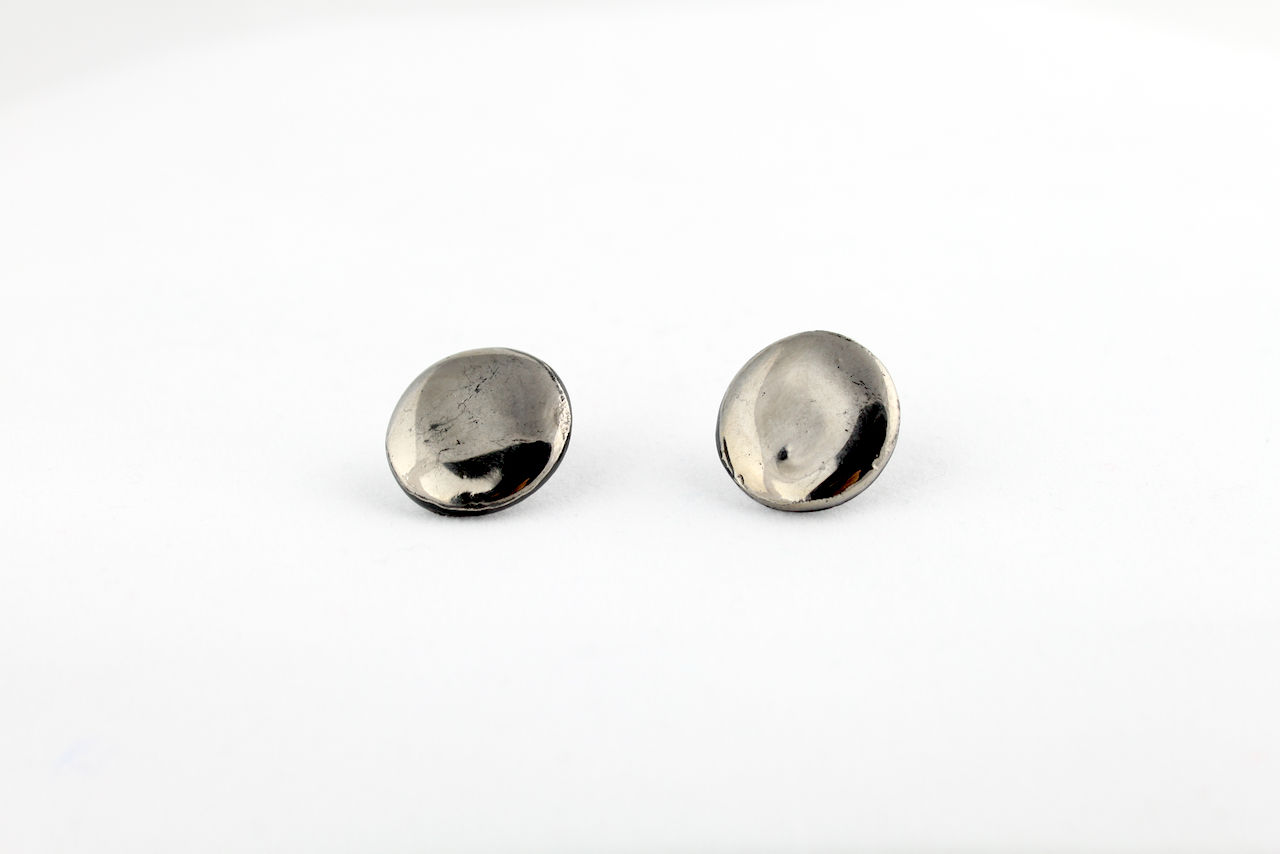 Black Silver Earrings N°12- "Ambiguous” Collection