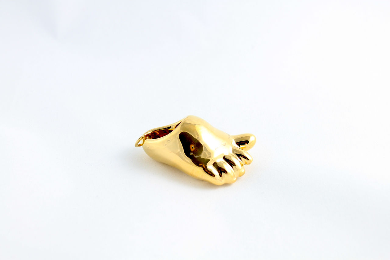 Gold Baby Foot Pendant