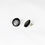 Thumbnail: Black Silver Dotts Earrings N°1 - "Ambiguous” Collection