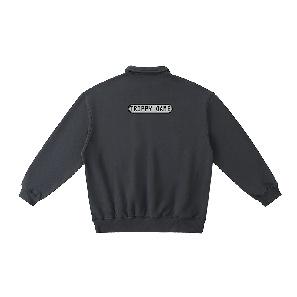 Miniature : Trippy Game Heavyweight Polo-Collar Sweatshirt