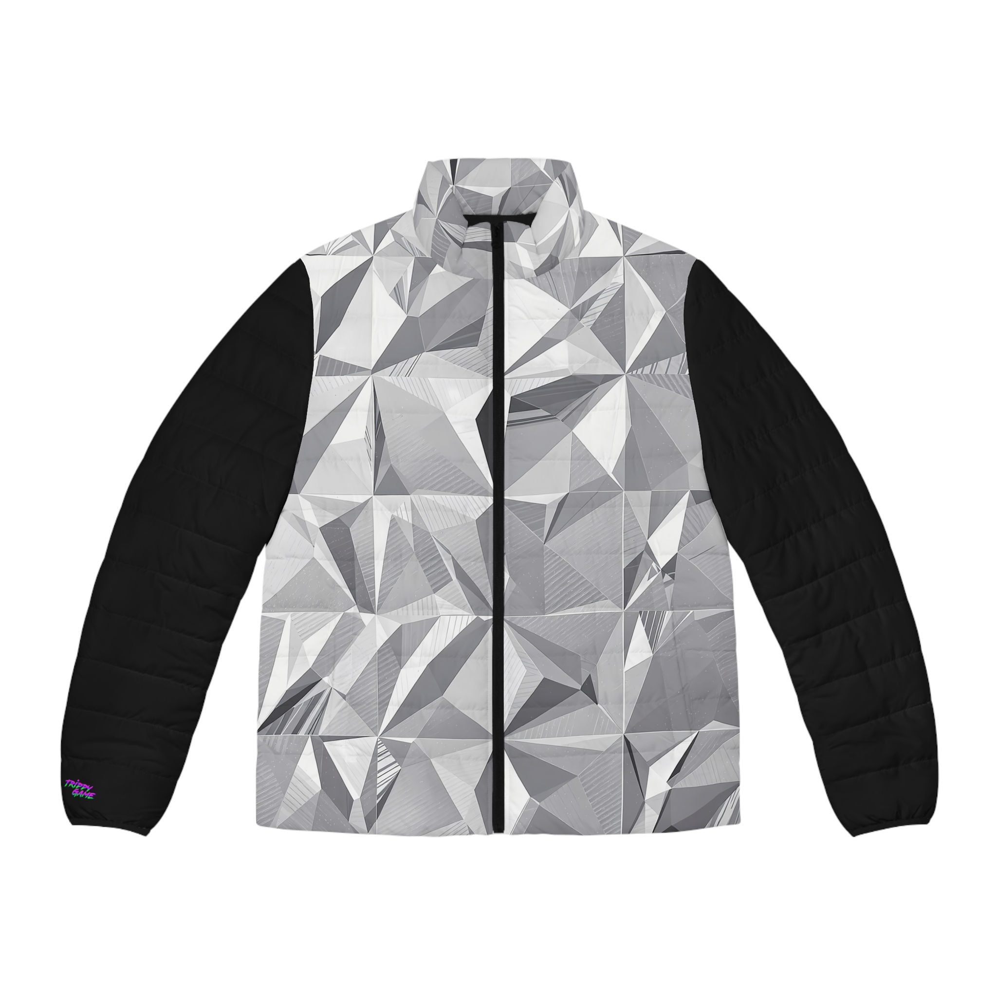 Silver Square Puffer Jacket
