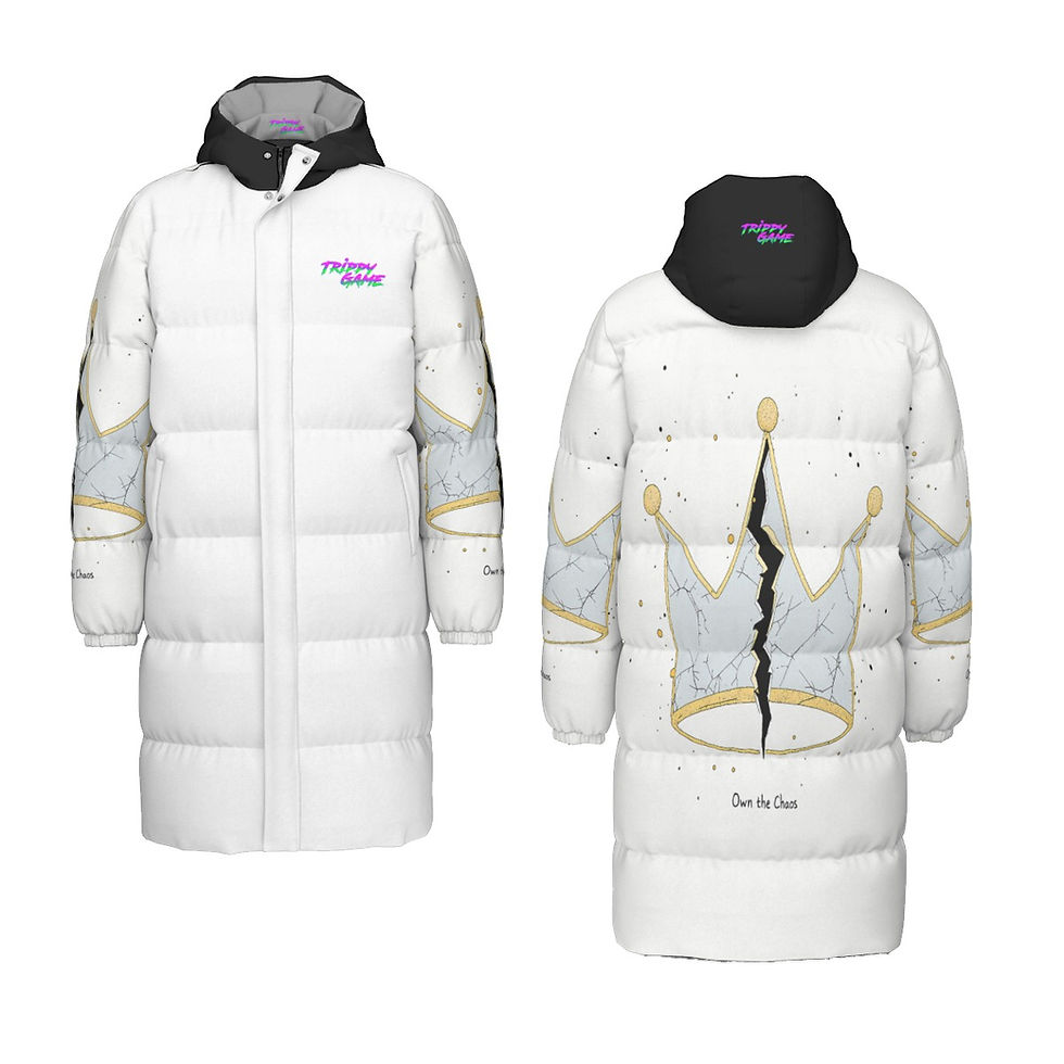 Miniatura: Own The Chaos Unisex Long Down Jacket