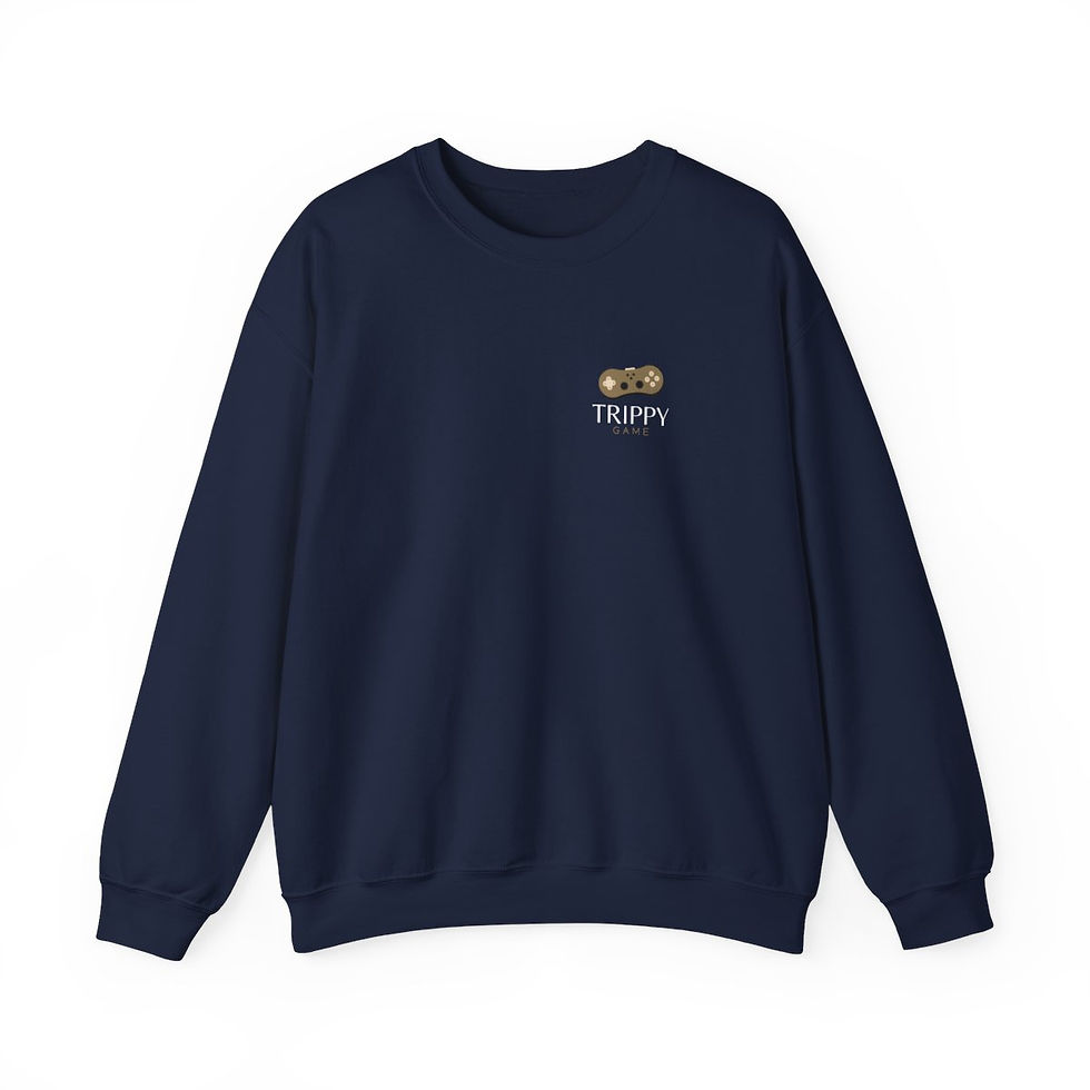 Miniatura: Trippy Game Design Crewneck Sweatshirt