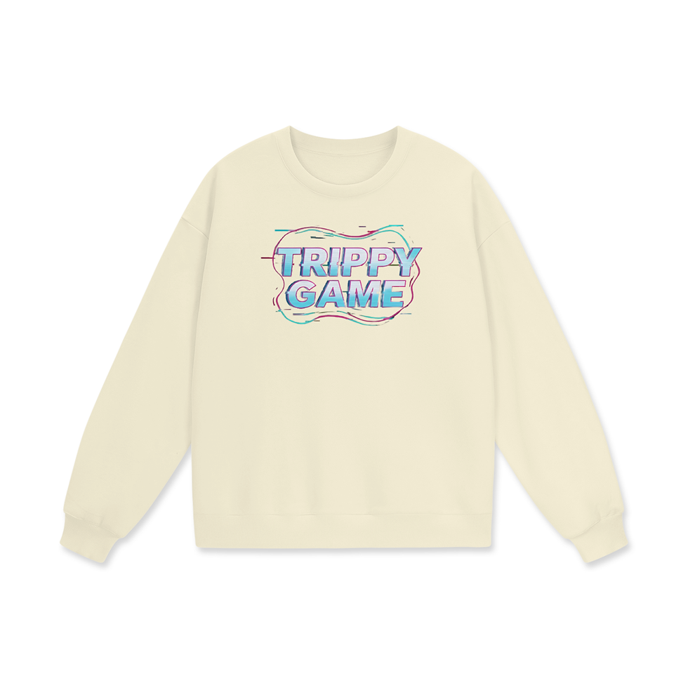 Miniatura: Heavyweight Trippy Game Oversized Sweatshirt