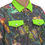 Miniature : Trippy Game Green Lava Unisex Lapel Jacket | Fashionable Cotton Canvas Jacket